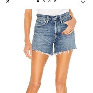 AGOLDE Women's Blue Denim Shorts